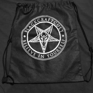Black Craft Cult drawstring bag